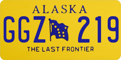 AK license plate GGZ219
