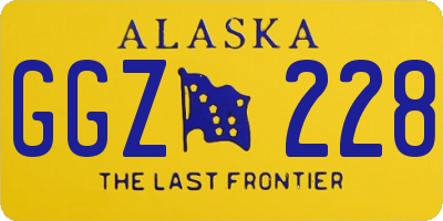 AK license plate GGZ228