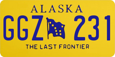 AK license plate GGZ231
