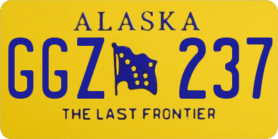 AK license plate GGZ237