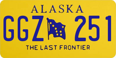 AK license plate GGZ251