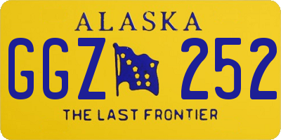 AK license plate GGZ252