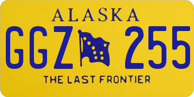AK license plate GGZ255