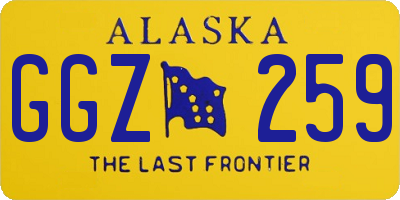 AK license plate GGZ259