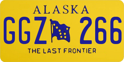 AK license plate GGZ266