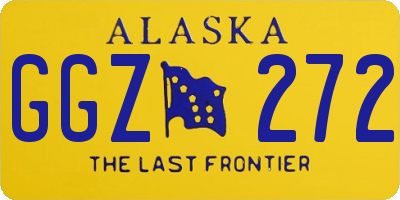 AK license plate GGZ272