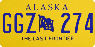 AK license plate GGZ274