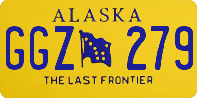 AK license plate GGZ279