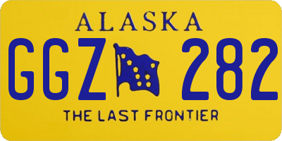 AK license plate GGZ282