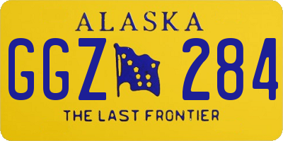 AK license plate GGZ284