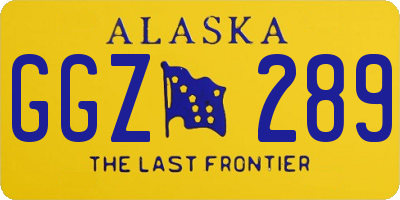 AK license plate GGZ289