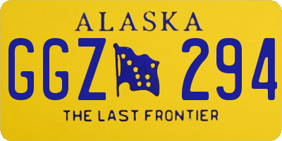 AK license plate GGZ294