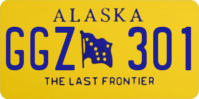 AK license plate GGZ301
