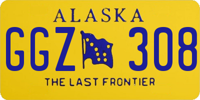 AK license plate GGZ308