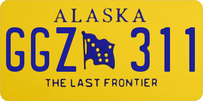 AK license plate GGZ311