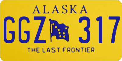 AK license plate GGZ317