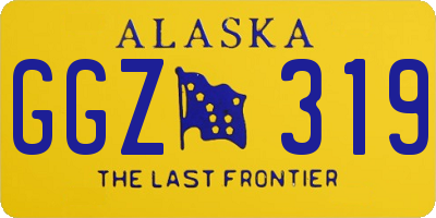 AK license plate GGZ319