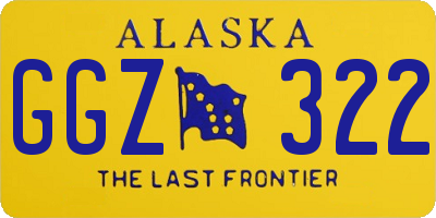 AK license plate GGZ322