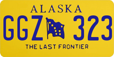 AK license plate GGZ323