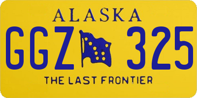 AK license plate GGZ325
