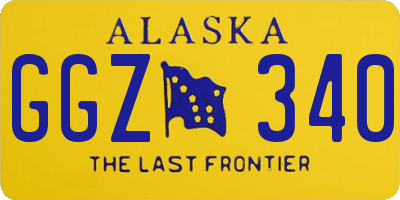 AK license plate GGZ340