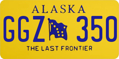 AK license plate GGZ350