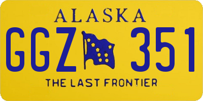 AK license plate GGZ351