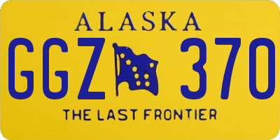 AK license plate GGZ370