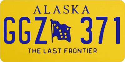 AK license plate GGZ371