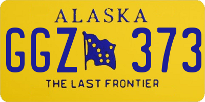AK license plate GGZ373