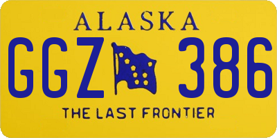 AK license plate GGZ386