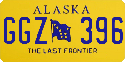 AK license plate GGZ396
