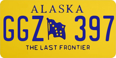 AK license plate GGZ397