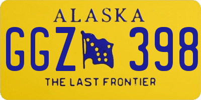 AK license plate GGZ398