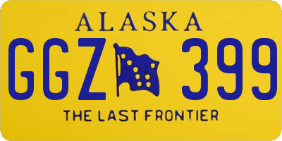 AK license plate GGZ399