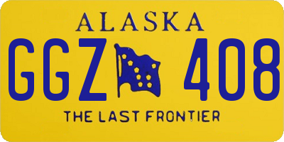 AK license plate GGZ408