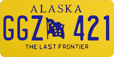 AK license plate GGZ421