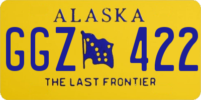 AK license plate GGZ422