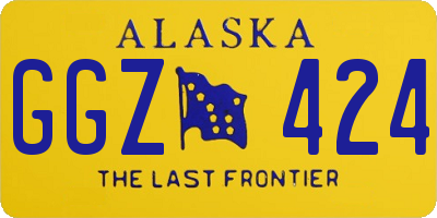 AK license plate GGZ424