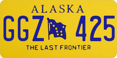 AK license plate GGZ425