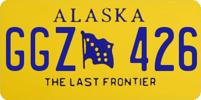 AK license plate GGZ426