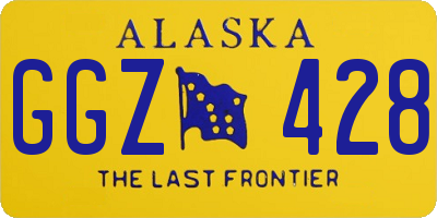 AK license plate GGZ428