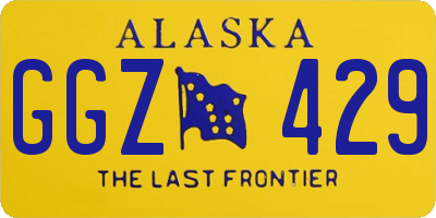 AK license plate GGZ429