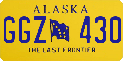 AK license plate GGZ430