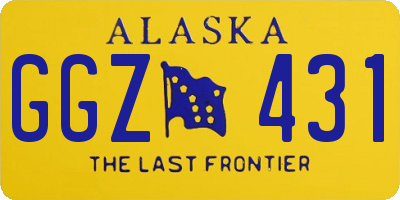 AK license plate GGZ431