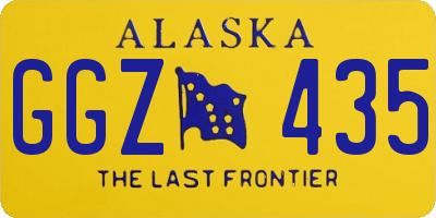 AK license plate GGZ435