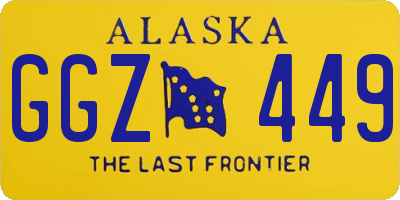 AK license plate GGZ449