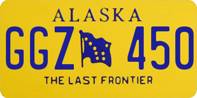 AK license plate GGZ450