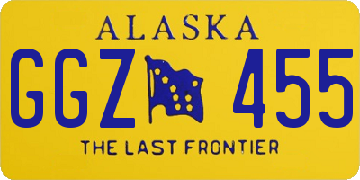 AK license plate GGZ455