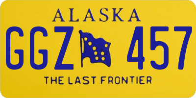 AK license plate GGZ457